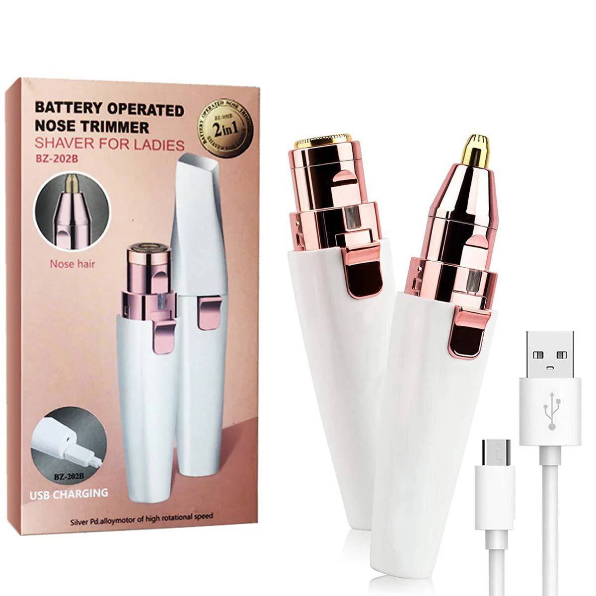 2-in-1 Women's Eyebrow and Facial Hair Removal Device