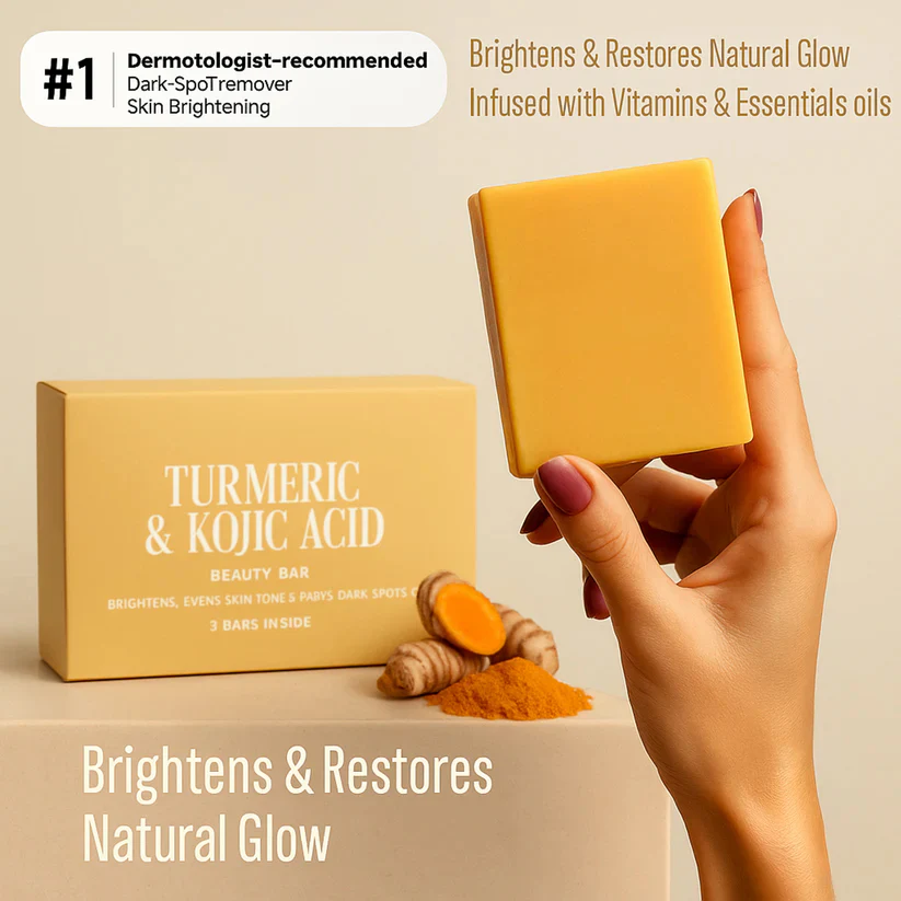 Turmeric & Kojic Acid - Skin Brightening Soap - Image 3