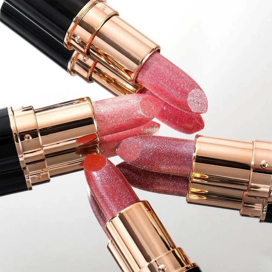 Diamond Lip Gloss Glitter Lipstick Waterproof - Image 2