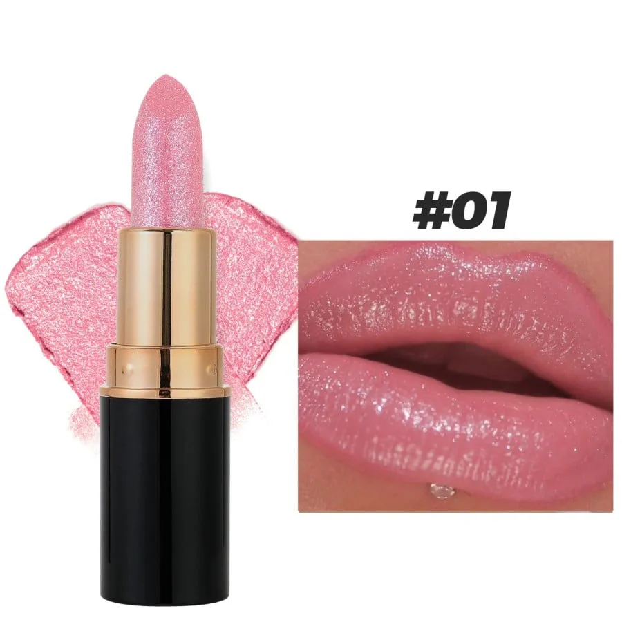 Diamond Lip Gloss Glitter Lipstick Waterproof - Image 4