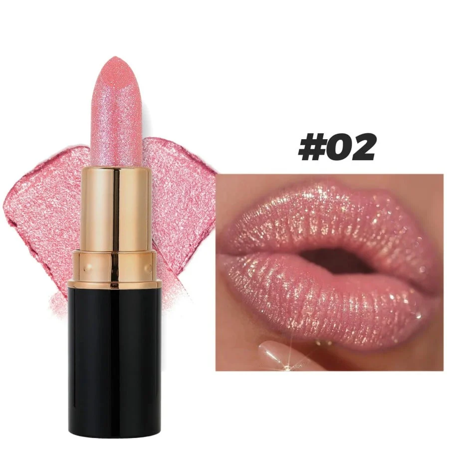 Diamond Lip Gloss Glitter Lipstick Waterproof - Image 5