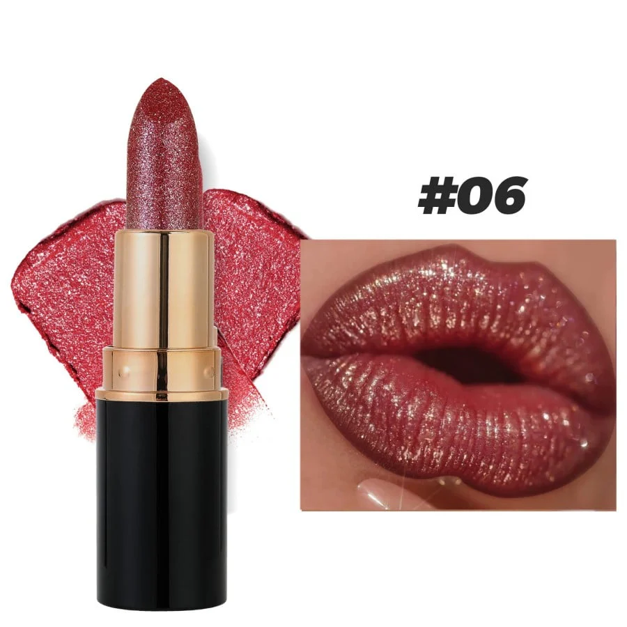 Diamond Lip Gloss Glitter Lipstick Waterproof - Image 9
