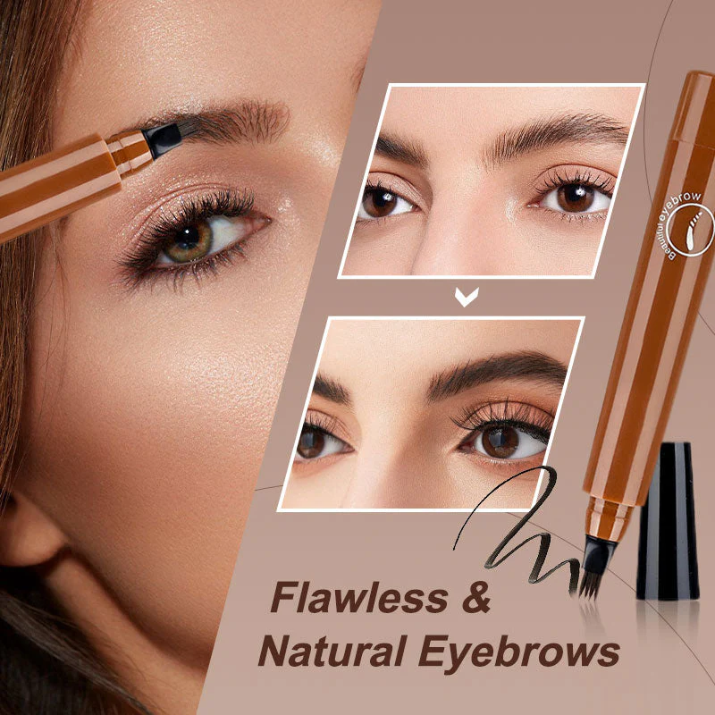 Waterproof Four-tip Beard and Eyebrow Pen - Image 5