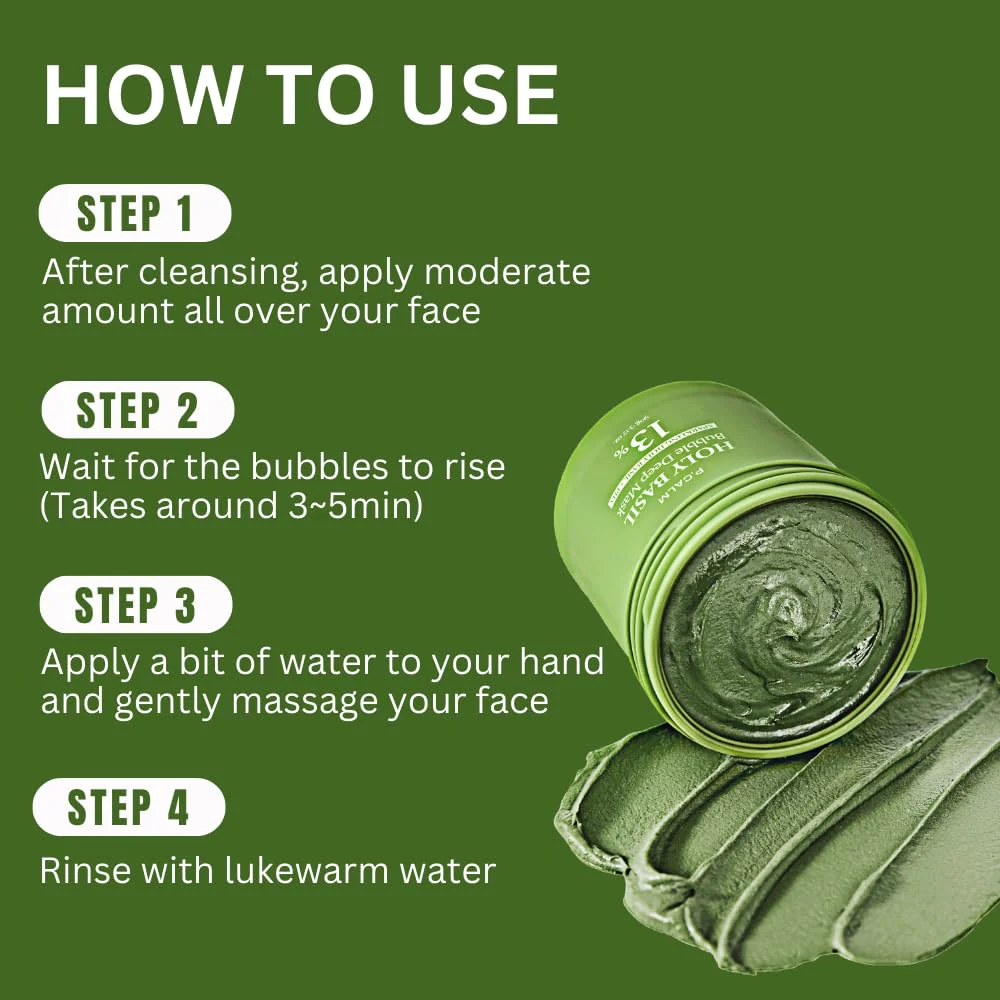 Holy Basil Bubble Deep Mask - Image 12