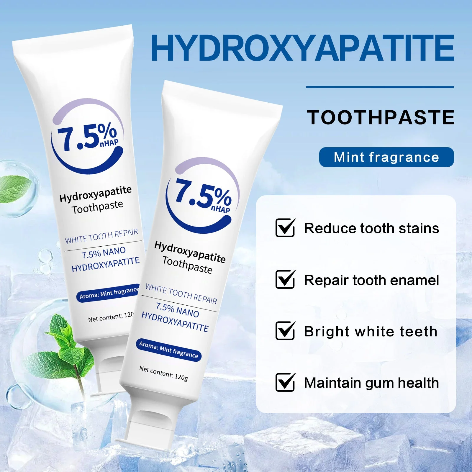 Fluoride-Free Hydroxyapatite Toothpaste - Image 2