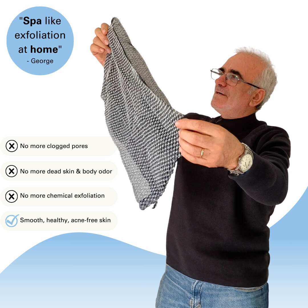 Viralaluna Exfoliating Antibacterial Shower Towel - Image 2