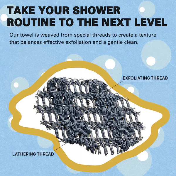 Viralaluna Exfoliating Antibacterial Shower Towel - Image 5