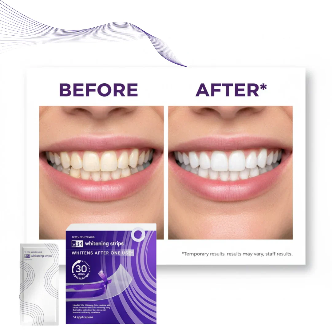 SmileV34™Whitening Strips: ‘’The Fast Track to a Stunning Smile!‘’ - Image 3