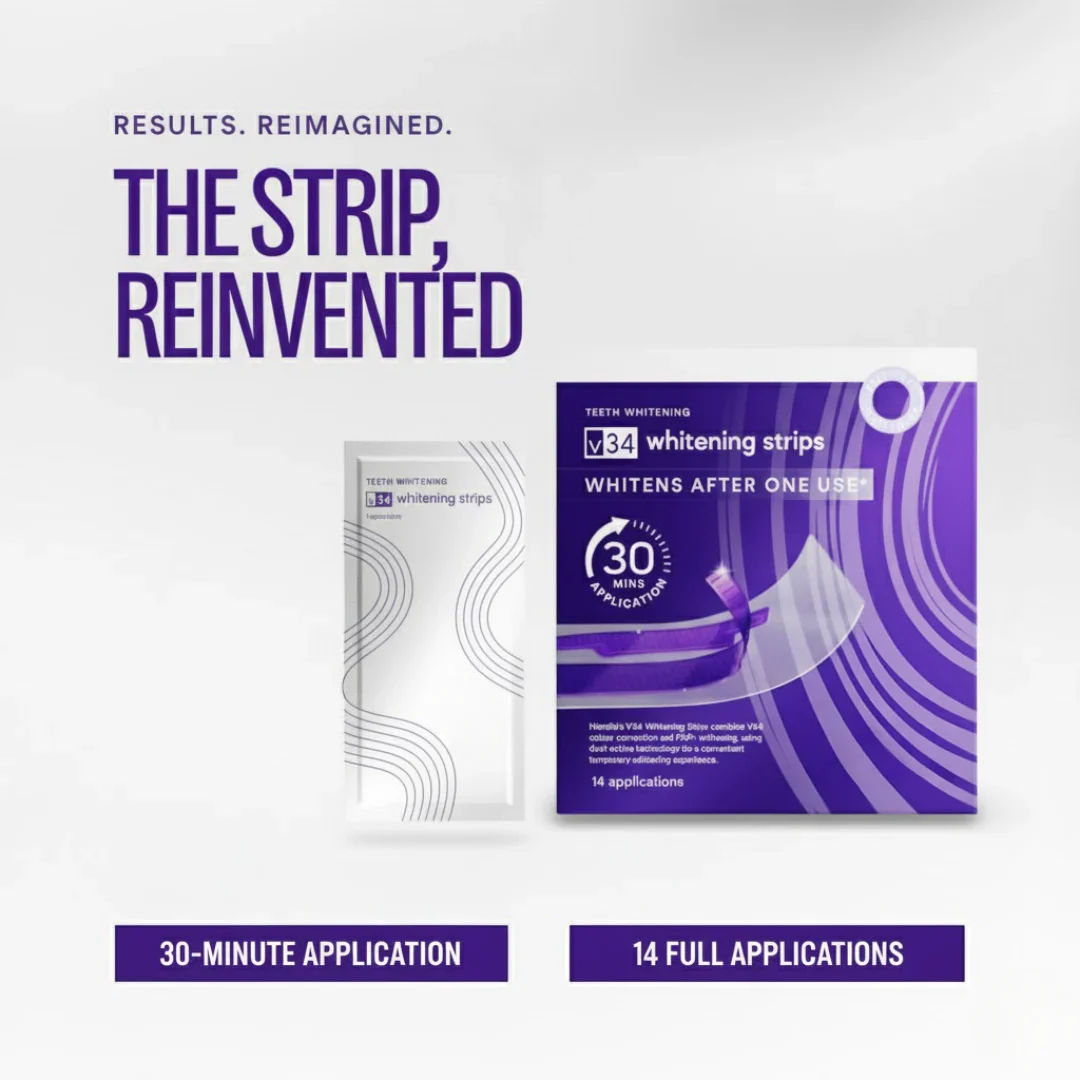 SmileV34™Whitening Strips: ‘’The Fast Track to a Stunning Smile!‘’ - Image 4